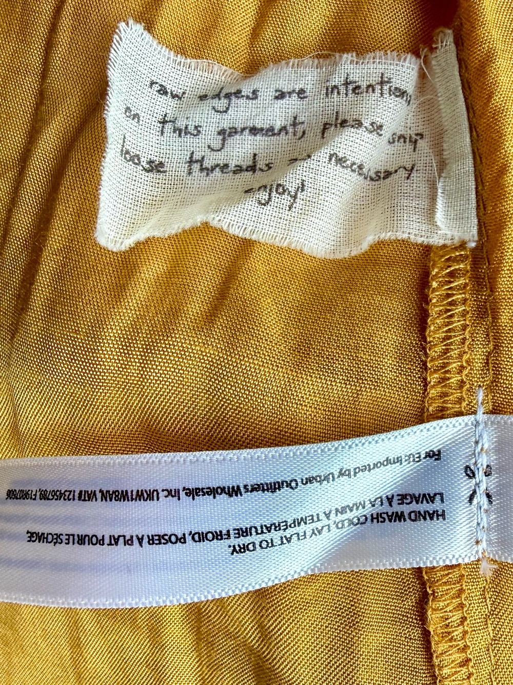 Free People FP One Golden Mustard Boho Maxi Skirt XS (stretches to a Medium) - Picture 5 of 7